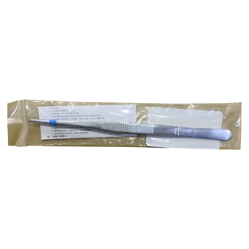 上海手术器械厂 医用镊 20cm横齿(敷料)