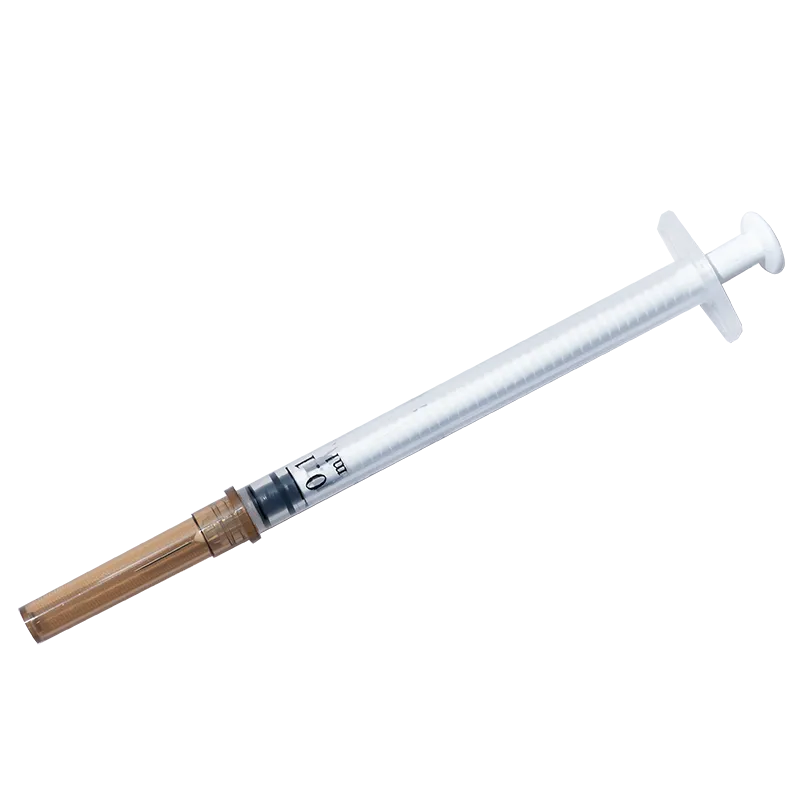 一次性使用无菌自毁型固定剂量疫苗注射器 带针 0.3ml 注射针:0.4