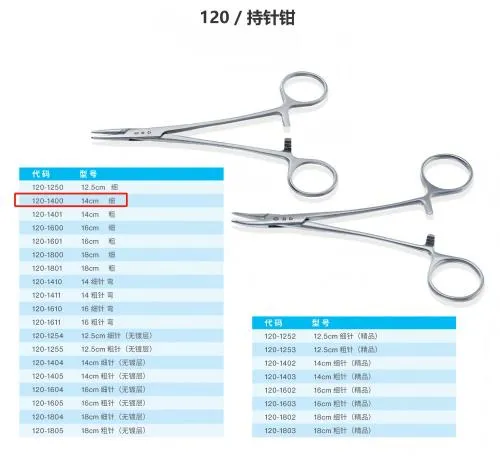 上海康桥 持针钳 细针直型 14cm