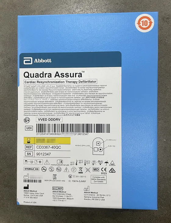 雅培 植入式心脏再同步复律除颤器 CD3367-40QC
